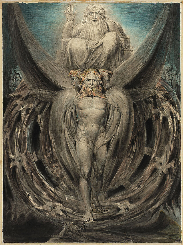 William Blake's illustration of Ezekiel's vision