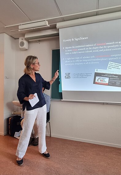 Svenungsson presenting work in Uppsala